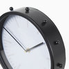 Marian 11" Black Studded Round Table Clock
