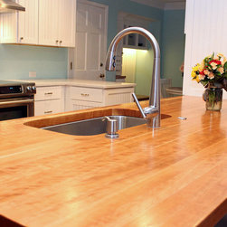 Cherry Butcher Block Countertop - Kitchen Countertops