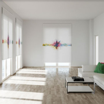 Honeycomb shades + blinds