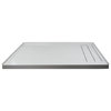 Transolid Linear 60"x32" Shower Base With Right Hand Drain, Gray