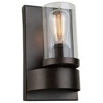 ArtCraft - ArtCraft AC10007 Menlo Park - One Light Wall Mount - The Menlo Park Collection is painted in a dark choMenlo Park One Light Oil Rubbed Bronze Cl *UL Approved: YES Energy Star Qualified: n/a ADA Certified: n/a  *Number of Lights: Lamp: 1-*Wattage:60w Medium Base bulb(s) *Bulb Included:No *Bulb Type:Medium Base *Finish Type:Oil Rubbed Bronze