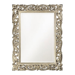 Ornate Floral Mirror - Wall Mirrors