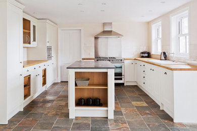This is an example of a farmhouse kitchen in Cheshire.