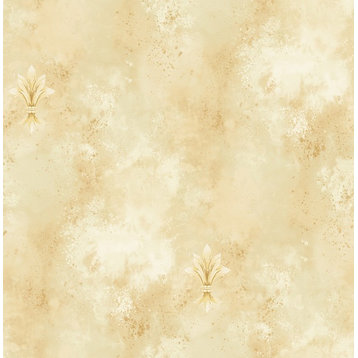 Classical Fleur de lis Wallpaper in Shining DV51603 from Wallquest