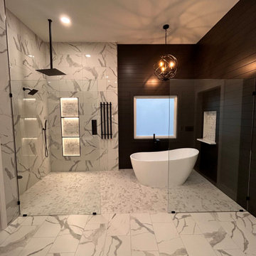 Dramatic Spa-Like Primary Bathroom Remodel in Olathe