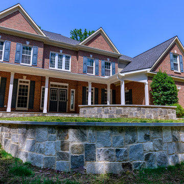 Front Porch with Wrapped Columns