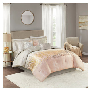 Madison Park Signature - Romance Comforter Set - Pink - Queen