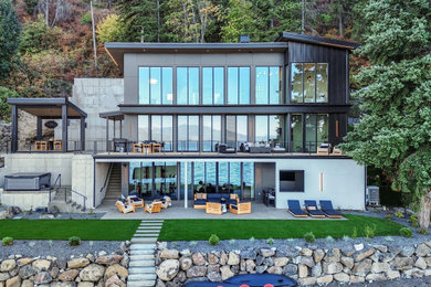 Example of a trendy exterior home design in Seattle