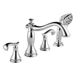 Delta Cassidy Roman Tub w/ Hand Shower Trim - Tub And Shower Faucet Sets