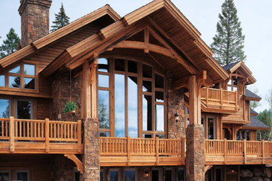 Example of a mountain style exterior home design in Other