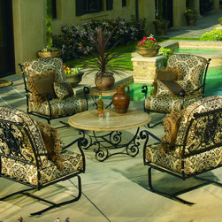 San Cristobal Spring Base Club Chair - Outdoor Lounge Chairs
