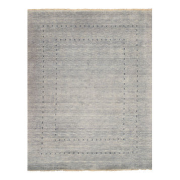 Handmade Wool Gray Transitional Solid Lori Baft Rug
