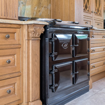 Classic, Sustainable-Wood Victorian Style Kitchen