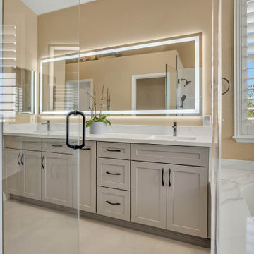 Luxury Hotel–Style Full Bathroom Remodel - OT Bay Builders San Jose
