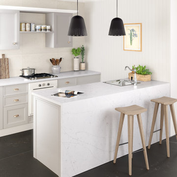 Silestone - Transitional Kitchen