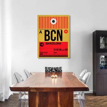 "BCN Barcelona Luggage Tag 1" Fine Art Print