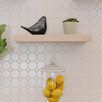 Accessories on Floating Shelves