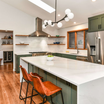 Reston Contemporary Kitchen, Bar & Powder Room Remodel