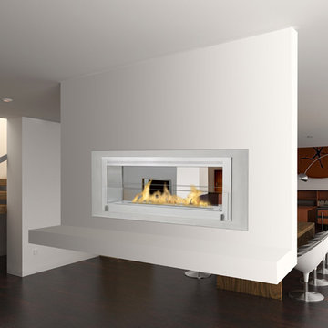 Santa Cruz 2 Sided Wall Ethanol Fireplace by Eco-Feu