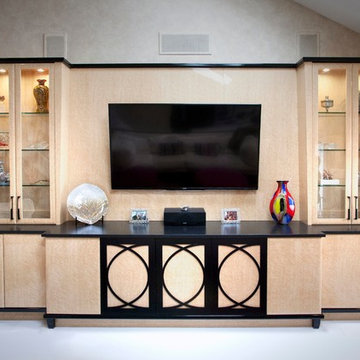 Birdseye Maple Entertainment Center