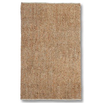 Hand Woven Jute Rug by Tufty Home, Natural / Gold, 5x8