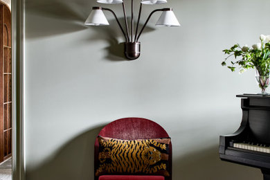 Inspiration for a transitional living room remodel in DC Metro