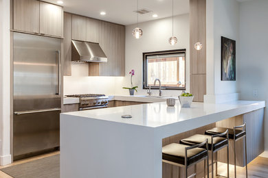 Kitchen - contemporary kitchen idea in Denver