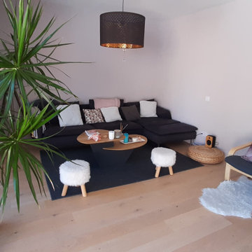 Extension d'un séjour dans un garage