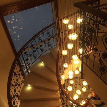 GOLDEN GLAM LIGHTING CHANDELIERS, GOLDY PENDANTS by GALILEE LIGHTING
