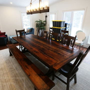 Sawbuck Tables made from 100% reclaimed wood