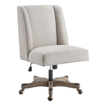 castillo beige channel stitch office chair