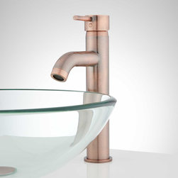 Rotunda Curved Spout Single-hole Vessel Faucet - Bathroom Sink Faucets