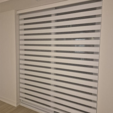 Lana White Condo Zebra Blinds