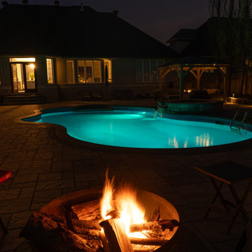 Custom Pool, Spa & Cabana Backyard Retreat