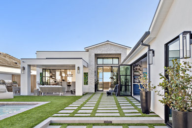 Inspiration for a modern home design remodel in Orange County