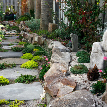 Flagstone Pathway with Rock Gallery