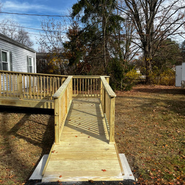 Pressure treated wood Handicap Ramp