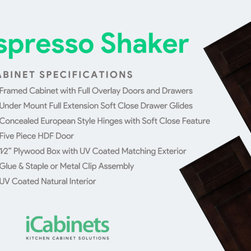 Espresso Shaker - Kitchen Cabinetry