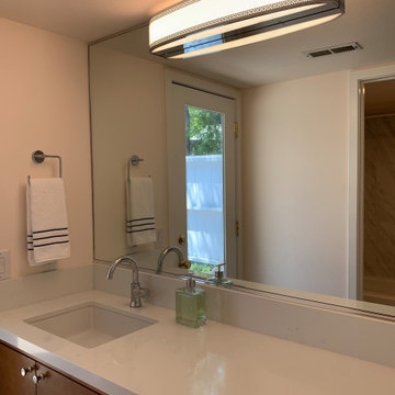 Vanity Light Mounted on the Mirror - Enlarges the Small Area