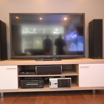 Media Room with Aquarium