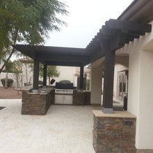 outdoor kitchen