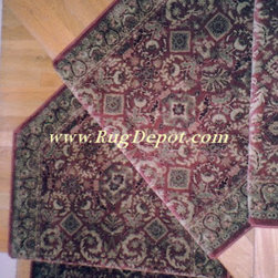 Pie Shaped Stairs - Carpet Tiles