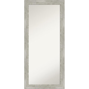 Contemporary Mirror, Free Standing/Wall Mounted Design, Dove Greywash