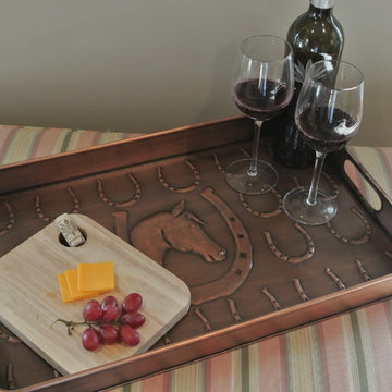 Horse Shoe Multi-Purpose Shoe Tray for Boots, Shoes, Plants, Pet Bowls, and More