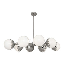 Robert Abbey - Robert Abbey Jonathan Adler Oval 8-Light Chandelier - Chandeliers