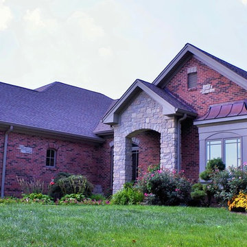 Brick and Stone Ranch Custom Home | Sappington, MO