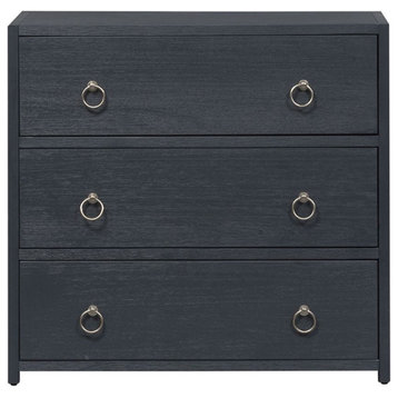 Liberty Furniture Midnight Accent Cabinet in Wire Brushed Denim
