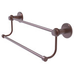 Allied Brass - Mercury 36" Double Towel Bar with Twist Accents, Antique Copper - Add a stylish touch to your bathroom decor with this finely crafted double towel bar. This elegant bathroom accessory is created from the finest solid brass materials. High quality lifetime designer finishes are hand polished to perfection.