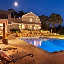 pool and pool house