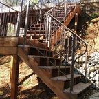 steel and cherry stair - Industrial - Staircase - Burlington - by ...